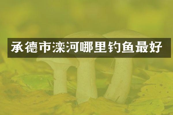承德市滦河哪里钓鱼最好
