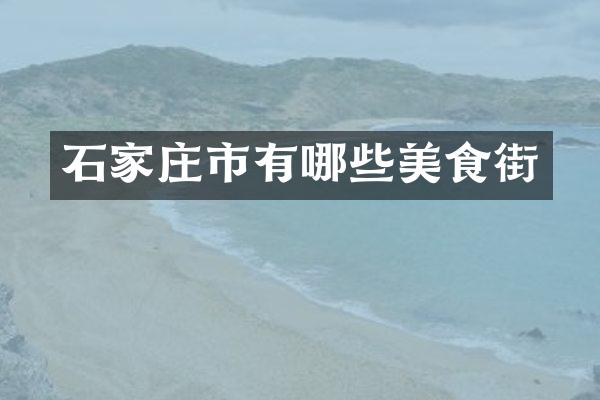 石家庄市有哪些美食街