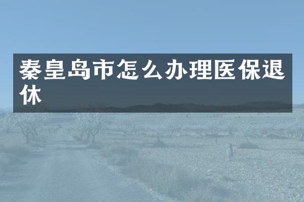 秦皇岛市怎么办理医保退休