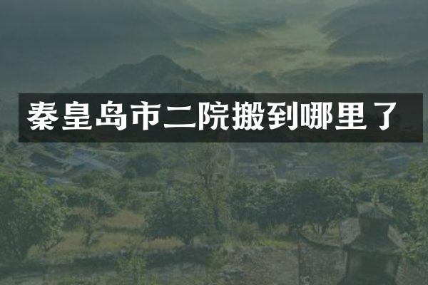 秦皇岛市二院搬到哪里了