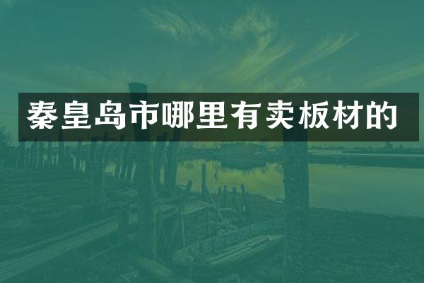 秦皇岛市哪里有卖板材的