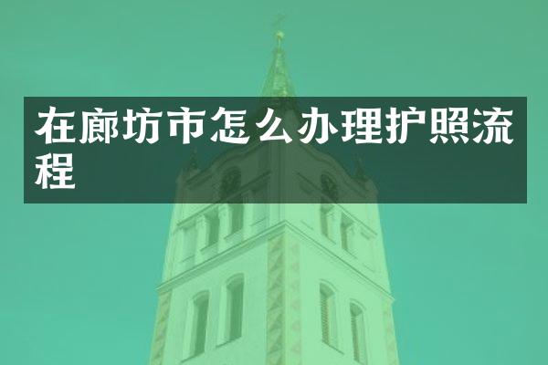 在廊坊市怎么办理护照流程