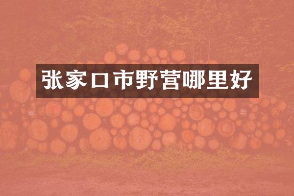 张家口市野营哪里好