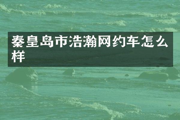 秦皇岛市浩瀚网约车怎么样