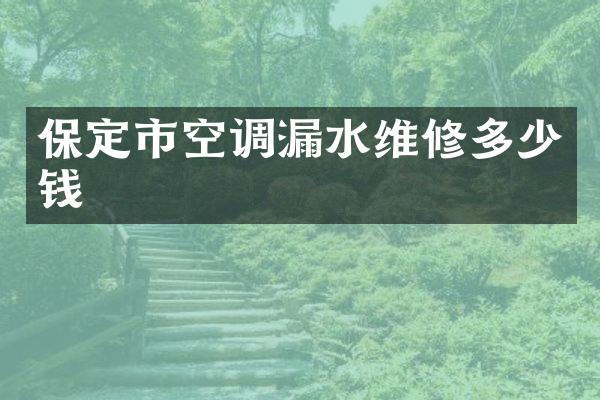 保定市空调漏水维修多少钱
