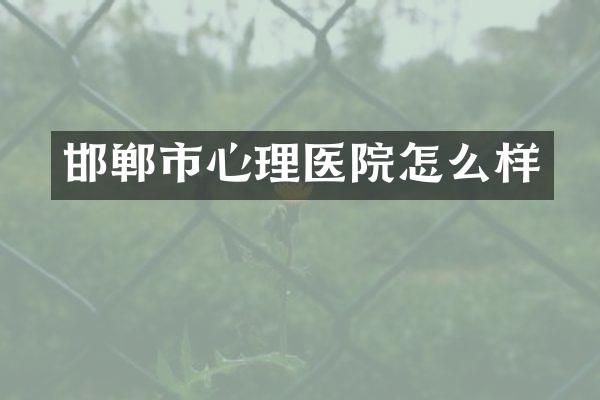 邯郸市心理医院怎么样