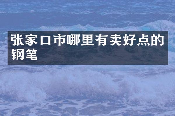 张家口市哪里有卖好点的钢笔