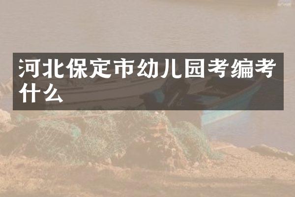 河北保定市幼儿园考编考什么