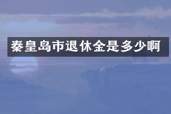 秦皇岛市退休金是多少啊