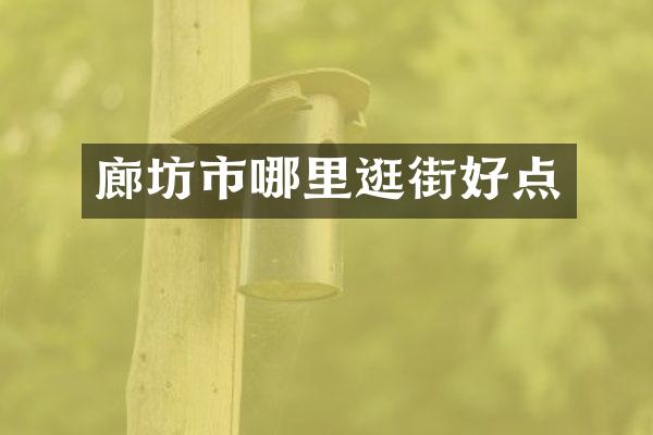 廊坊市哪里逛街好点