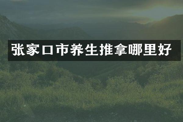 张家口市养生推拿哪里好