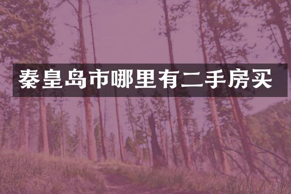 秦皇岛市哪里有二手房买