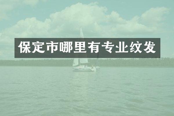 保定市哪里有专业纹发