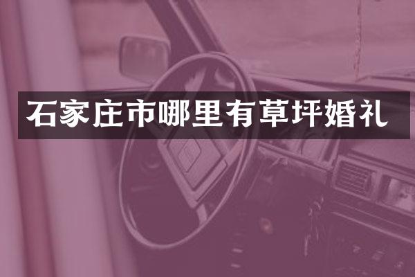 石家庄市哪里有草坪婚礼