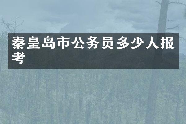 秦皇岛市公务员多少人报考