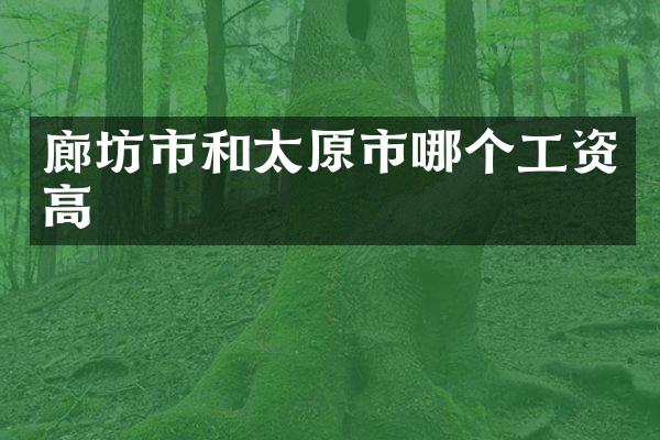 廊坊市和太原市哪个工资高