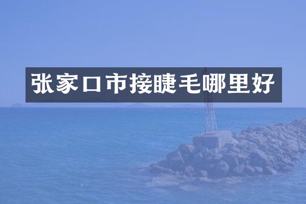 张家口市接睫毛哪里好