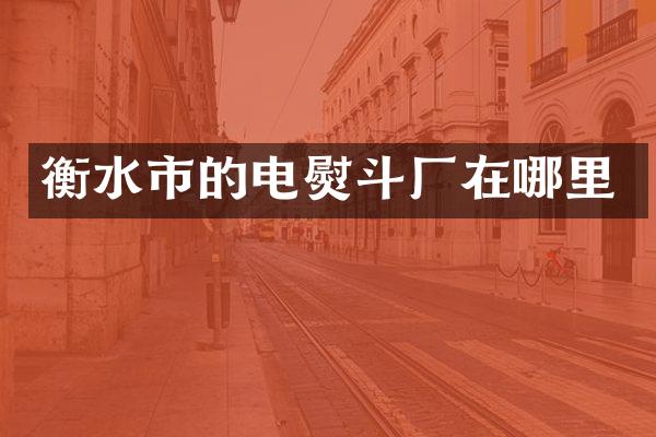 衡水市的电熨斗厂在哪里