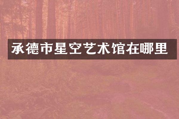 承德市星空艺术馆在哪里