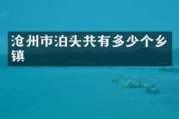 沧州市泊头共有多少个乡镇