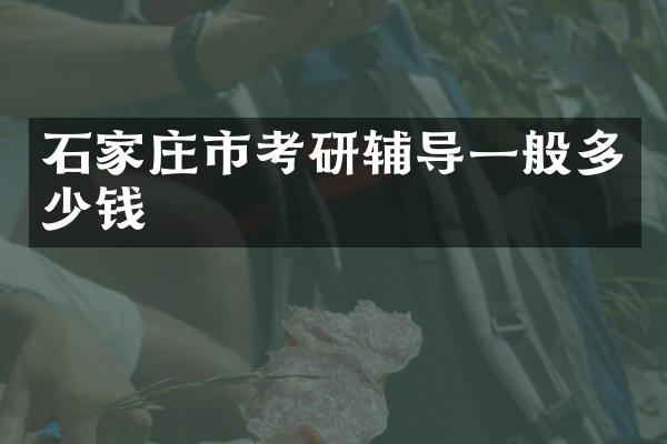石家庄市考研辅导一般多少钱