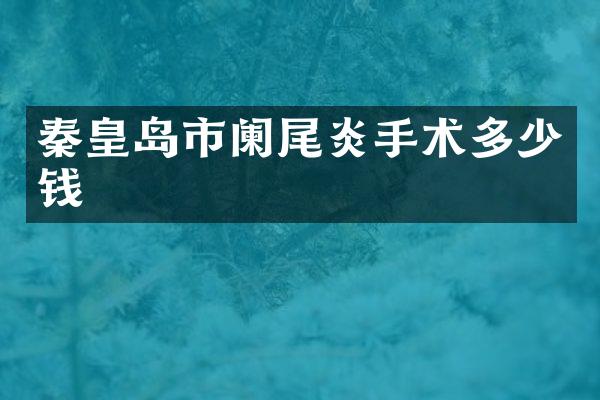 秦皇岛市阑尾炎手术多少钱