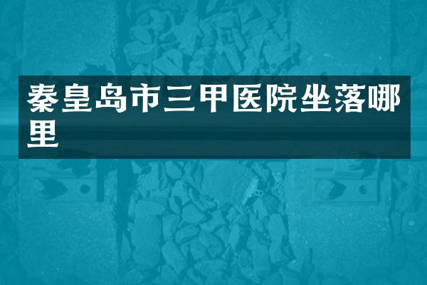 秦皇岛市三甲医院坐落哪里