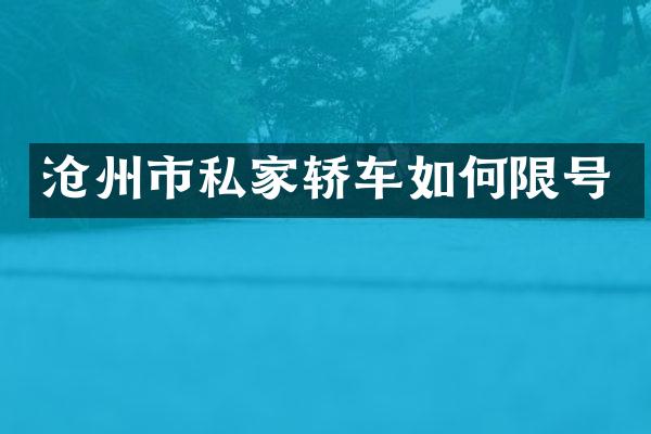 沧州市私家轿车如何限号