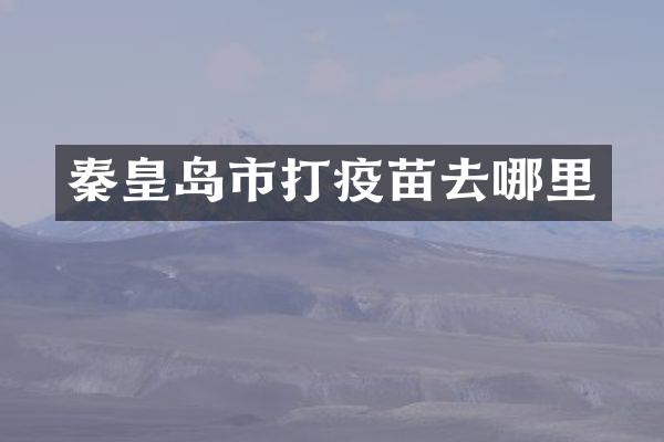 秦皇岛市打疫苗去哪里