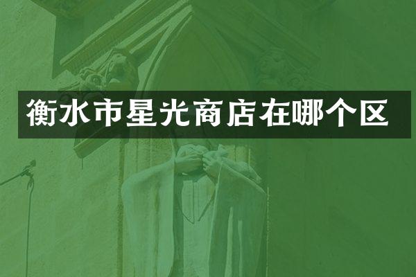 衡水市星光商店在哪个区