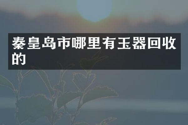 秦皇岛市哪里有玉器回收的