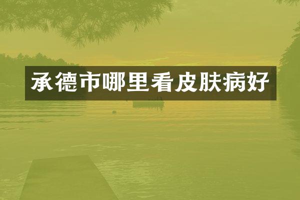 承德市哪里看皮肤病好