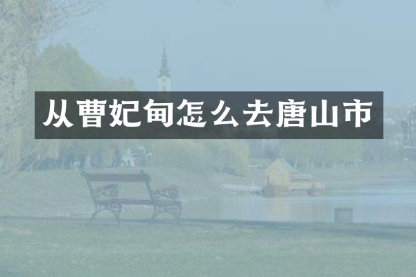 从曹妃甸怎么去唐山市
