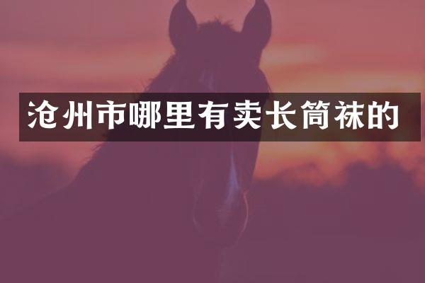 沧州市哪里有卖长筒袜的