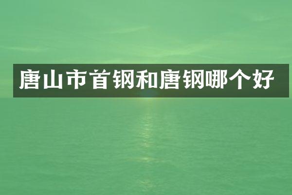 唐山市首钢和唐钢哪个好