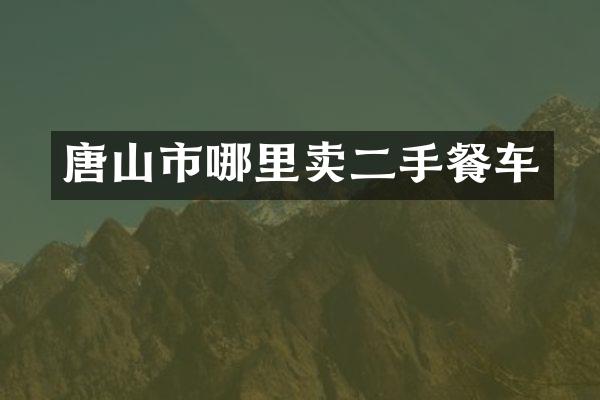 唐山市哪里卖二手餐车