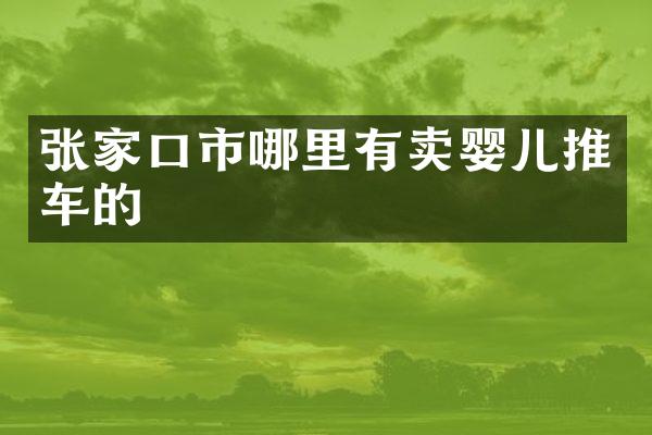 张家口市哪里有卖婴儿推车的