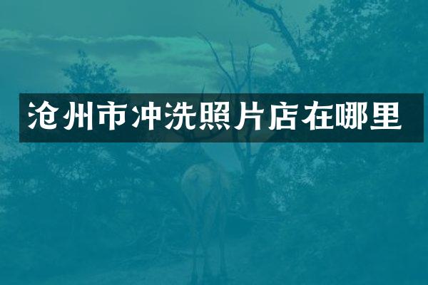 沧州市冲洗照片店在哪里