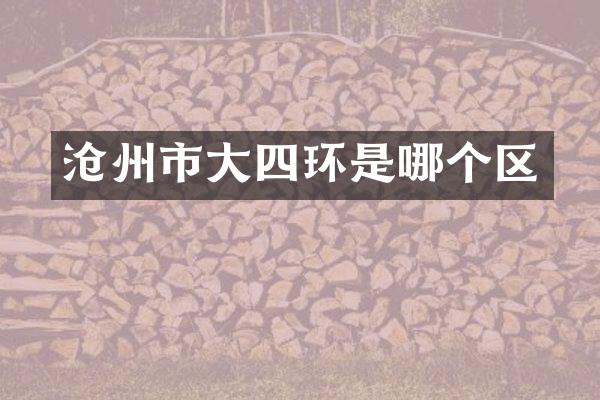 沧州市大四环是哪个区