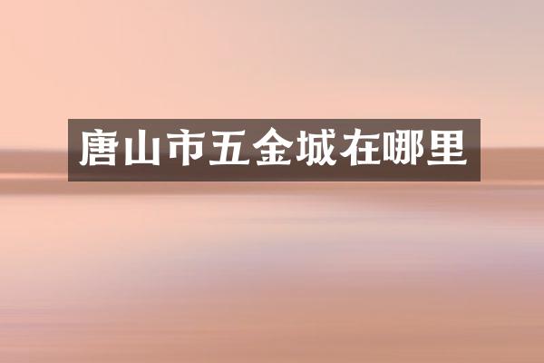 唐山市五金城在哪里