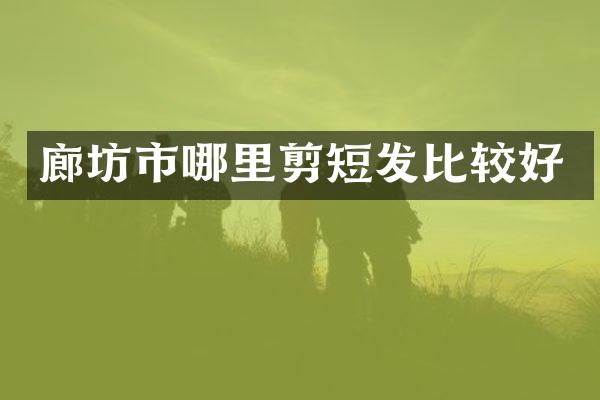 廊坊市哪里剪短发比较好