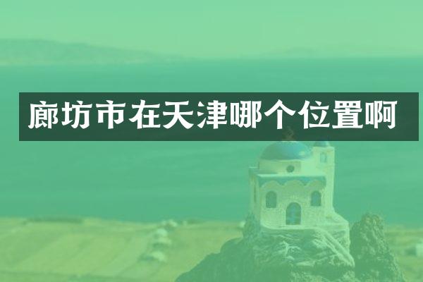 廊坊市在天津哪个位置啊