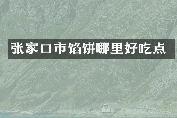 张家口市馅饼哪里好吃点