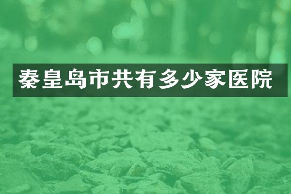 秦皇岛市共有多少家医院
