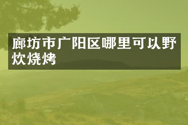 廊坊市广阳区哪里可以野炊烧烤