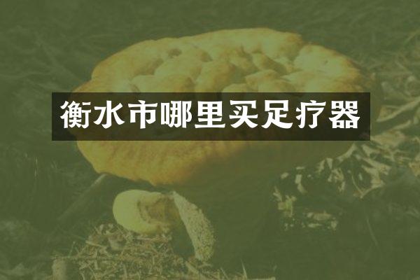衡水市哪里买足疗器