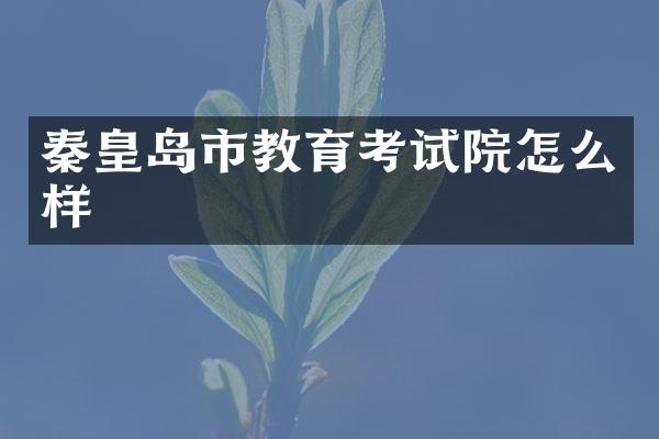 秦皇岛市教育考试院怎么样