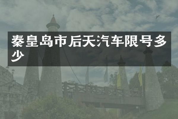 秦皇岛市后天汽车限号多少