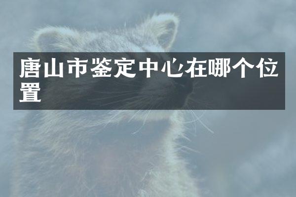 唐山市鉴定中心在哪个位置