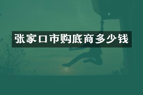 张家口市购底商多少钱